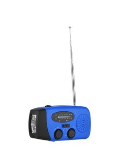 اشتري Solar Crank Radio Emergency Radio Hand Crank AM / FM 2000mAh Rechargeable Portable Power Bank with Solar Charging & Hand Crank & Battery Operated LED Flashlight Cell Charger Reading Lamp في الامارات