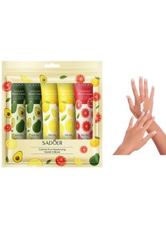 Buy 5 pieces colorful fruit moisturizing hand cream in Saudi Arabia