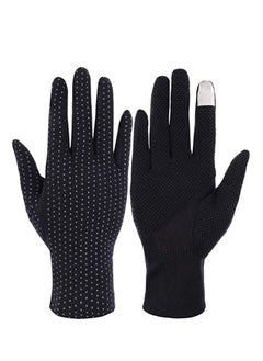 Buy A Pair Of Women Sun Protective Gloves UV Protection Summer Sunblock Gloves Touchscreen Gloves for Driving Riding,Non Slip Touchscreen Cotton Gloves for Outdoor, Sunblock, Cycling in Saudi Arabia