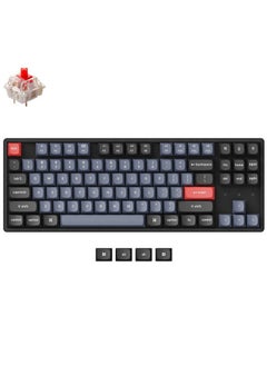 Buy Keychron K8 Pro Wireless Custom Mechanical Keyboard, QMK/VIA Programmable, BT / Wired, RGB Backlight Aluminum Frame Tenkeyless, Hot-Swappable, ENG-ARAB Keyboard, Gateron G Pro Red Switch | K8P-J1-AR in UAE