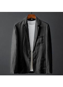 اشتري Slim Fit Casual Lightweight Jacket Black في السعودية