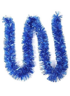 Buy SECALIFE Royal Blue Christmas Chunky Tinsel Garland for Christmas Tree Decorations, 10 Meters Xmas Tinsel for Christmas Home Tree Decorations in Egypt