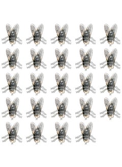 Buy Spooky 24-Piece Fake Flies Halloween Decoration for Fun Prank, Trick-or-Treat Props, Theme Party, Haunted House Decor, Size 3 x 2cm Each in UAE