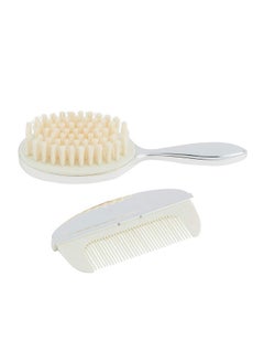 Buy Silver Plated Keepsake Brush + Comb Set in UAE