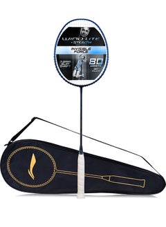 Buy Wind Lite Stealth Badminton Racket - Black/Blue (Strung) in UAE