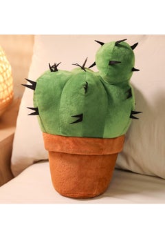 اشتري Cactus Shaped Pillow 3D Green Plant Throw Pillow Sofa Succulent Pillow Soft and Comfortable Plush Cactus Decorative Pillow Lifelike shape for Office Bed Couch Home Decor and Gifts 15.7 inch في السعودية