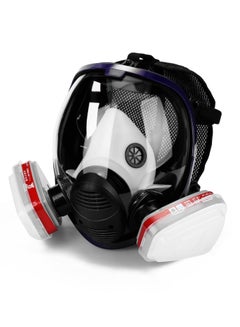 Buy Gases Mask Chemical Sprays Paint Anti-formaldehyde Activated Carbon Mask Silicone Full Face Filters in Saudi Arabia