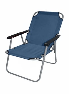 Buy Foldable outdoor and indoor space saving easy storage lightweight chair to use for multipurpose outdoor activities as beach chair camping chair quick setup wherever you go in UAE