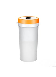 اشتري Portable Electric Juicer Cup Outdoor Wireless Fruit Stirring Cup Orange 1300mah في الامارات