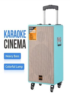 Buy Karaoke Bluetooth Speaker,Party Box, Outdoor Subwoofer Sound System,TF/FM Radio with Microphone. in Saudi Arabia