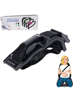 Buy Pregnancy Car Seat Belt Adjuster Strong Metal Car Pregnant Belt for Expectant Mothers Comfort & Safety to Protect Unborn Baby Black in UAE