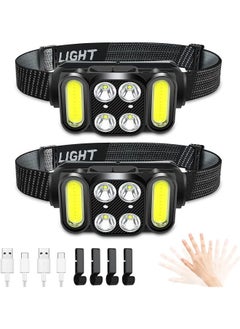 Buy Headlamp Rechargeable With Motion Sensor For Outdoor Camping in Egypt