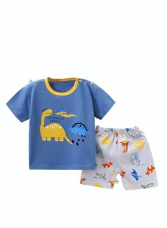 Buy Toddler Baby Boys Top and Short Sets Kids Short Sleeve Shirt Short Suits Cotton Outfits Summer Playwear in UAE