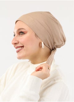 Buy Padded Cotton Bonnet Dark Beige For Women in Egypt