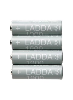 اشتري Pack of 4 Rechargeable battery, HR06 AA 1.2V , 1900mAh في الامارات