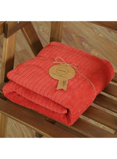 اشتري Coral Fleece Bath Towel Household Cloud Feel Can be Worn Can be Wrapped Tube Top Soft Bath Towel- Quick Dry - Super Absorbent (Red) في السعودية