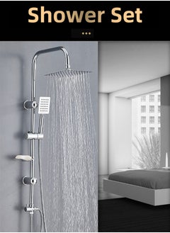 Buy Shower Set 304 Stainless Steel Material Silver in Saudi Arabia