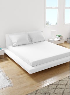 اشتري ملاءة سرير مفردة 100% قطن عدد 200 خيط قابلة للتنفس ملاءة سرير مريحة لغرفة النوم 100x200 سم في الامارات