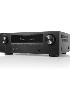 Buy Denon AVR-X1800H 7.2 Channel AV Receiver - 80W/Channel, Wireless Streaming via Built-in HEOS, WiFi, & Bluetooth, Supports Dolby Vision, HDR10+, Dynamic HDR in UAE