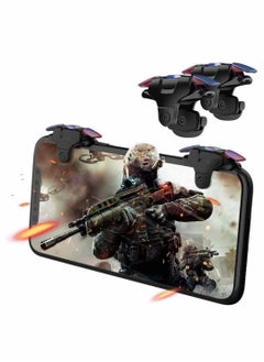 اشتري Bluetooth Phone Controller PUBG Mobile Game Controller Trigger, Upgraded Controllers Colorful Trigger Sensitive Shoot and Aim Button for Knives Out/ Rules of Survival/ Pubg Trigger في الامارات