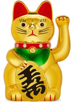 Buy Lucky Cat Waving Arm Maneki Neko Gold Lucky Fortune Cat for Chinese Feng Shui Welcoming Fortune Luck Wealth Prosperity Decoration for Shops Restaurants Living Room Homes Decorations in UAE