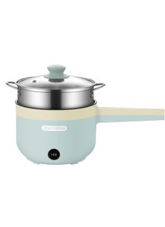 Buy Electric Hot Pot Electric Pot 1.8L Mini Crock Pot Electric Cooker with Steamer And Overheat Protection Ideal for Stews Soups Hot Pots and Noodles for One Person in Saudi Arabia