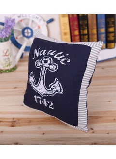 Buy Fish Shaped Cotton and Linen Pillow Nautical Theme Cushions Lifebuoy Sailboat,Anchor, Rope Heart, Pentagram Mediterranean Style Nursery Stuffed Animal Pillow Coastal Throw Pillows in UAE