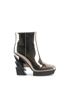 Buy Glam Square Boot, Women, Gun Metal in UAE