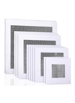 اشتري 12 Pieces Aluminum Wall Repair Patch Self-Adhesive Mesh Wall Repair Patch Drywall Repair Tools Screen Patch for Drywall Ceiling Plaster في السعودية