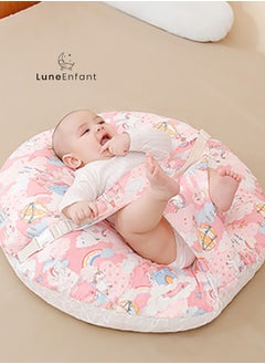 اشتري Ergonomic Baby Nursing Pillow - 15° Incline for Reduced Spit-Ups, Comfortable & Breathable, Back-Support Design for Easy Feeding في الامارات