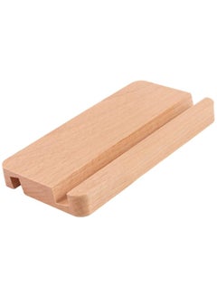 Buy Bamboo Cell Phone Stand Detachable Wood Mobile Phone Holder For Tablet Desktop iPhone iPad Universal Wooden Holder For Smartphones in UAE