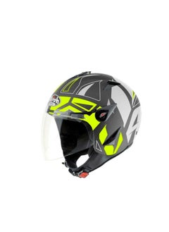 Buy Airoh JT Convert Jet Open Face Helmet Yellow Matt in UAE