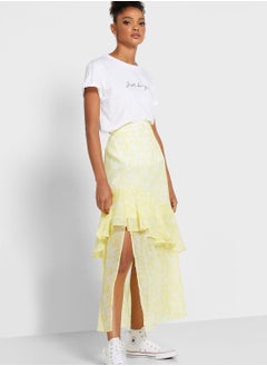 Buy Ruffle Midi Skirt in Saudi Arabia