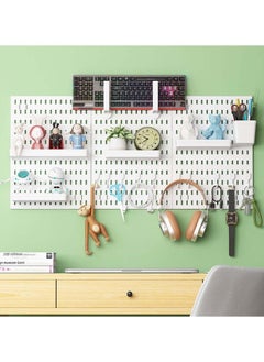 Buy Pegboard Combination Kit, Pegboards and Accessories Modular Hanging for Wall Organizer, Crafts Organization, Ornaments Display, Nursery Storage, Peg Board, PegBoard Organizer for Home, Office, White in Saudi Arabia