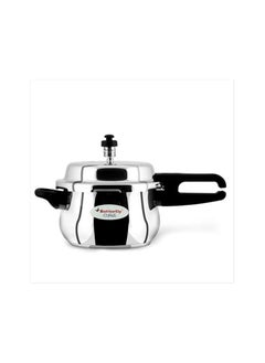 Buy Butterfly Curve 3 Litres Pressure Cooker | Outer Lid Quality Stainless Steel | Induction and Gas Stove Compatible | ISI Certified | 5 Years Manufacturer's Warranty | Silver in UAE