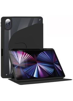 اشتري Tablet Accessories for Honor Pad 8 12 inch 2022 Acrylic 360 Degree Rotation Holder Tablet Leather Case (Black) في السعودية