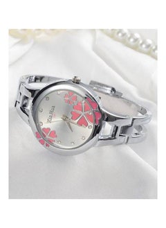 Buy Stainless Steel Flower Design Bracelet Quartz Wrist Watch Assorted Brand in UAE