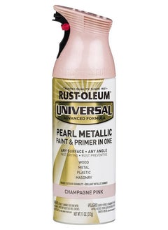 اشتري Rust-Oleum Spray Paint Universal Metallic Pearl Champagne Pink 11oz في الامارات