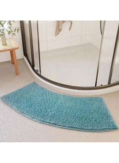 Buy Bath Mat Super Absorbent Bathtub Mat with Non-Slip Anti Slip Bathroom Floor Mats and Quick Dry Bath Rug Thickened Soft Easier Clean Carpet 40 By 100 CM Curved in UAE