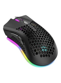 Buy Wireless RGB Illuminated Mouse Black in Saudi Arabia