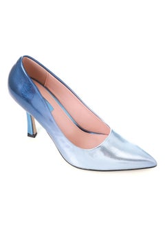 Buy Gradient Blue Shades Slip On Pointed Toecap Pumps in Egypt