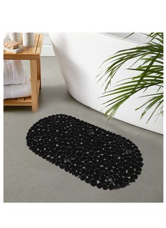 Buy Ciara PVC Bath Mat Black 69x35cm in UAE