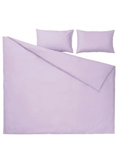 اشتري Duvet cover and 2 pillowcases, lilac, 240x220/50x80 cm في السعودية