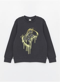 اشتري Crew Neck Printed Long Sleeve Boy T-shirt في مصر