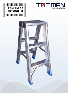 Buy Heavy Duty Two Way Aluminium Ladder 3 Steps in UAE