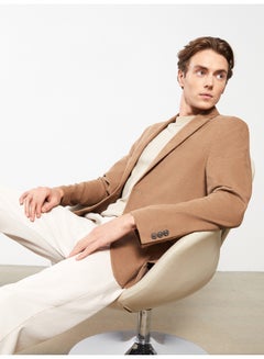 Buy Standard Fit Velvet Men's Blazer Jacket in Egypt