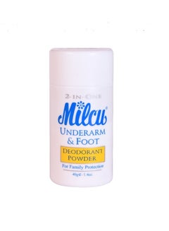 Buy 2 in 1 Underarm & Foot Deodorant Powder 40 g in UAE
