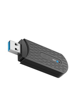 اشتري WiFi Adapter, AX1800 USB WiFi Adapter for Desktop PC, Wireless Internet, USB 3.0 Wireless Adapter for Computer Laptop, Supports Windows 10/11, USB Computer Network Adapters في الامارات