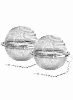Buy 2pcs Stainless Steel Mesh Tea Ball 2.7 inches Tea Strainers Tea Infuser Strainer Filters for Tea in Saudi Arabia