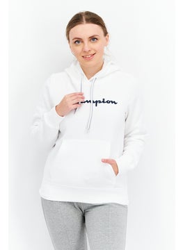 Buy Women Sportswear Fit Training Hoodie, White in UAE